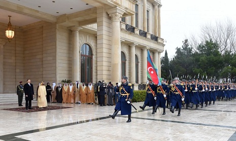 Official welcoming ceremony for UAE vice president and PM held in Azerbaijan - PHOTOS